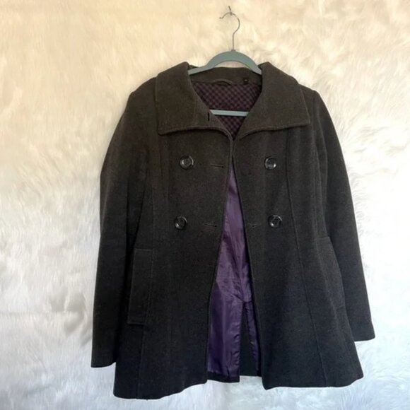 Steve Madden Wool Blend Peacoat S EUC - Picture 7 of 9